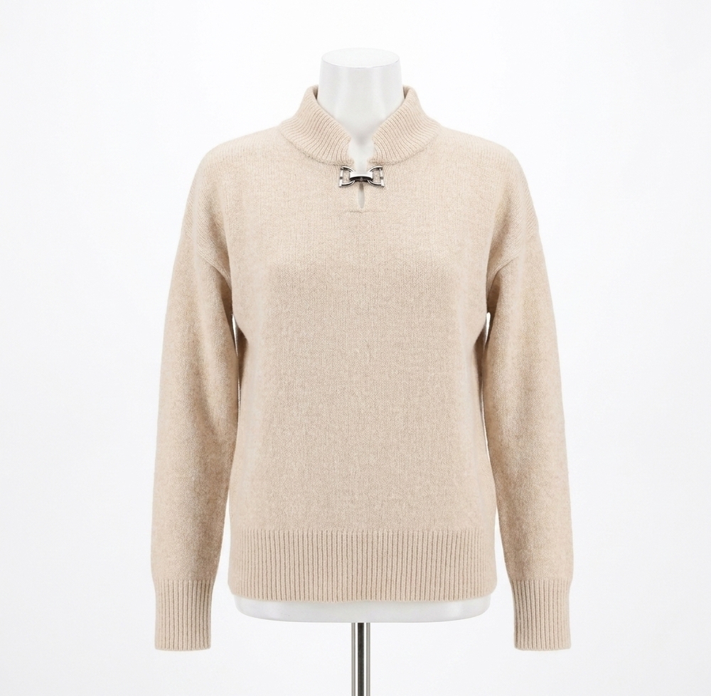 NEW NIC + ZOE cyra cozy riding sweater in neutral mix